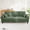 Green, variant on 84.6" 3 Seater Sofa Couch, Modern Upholstered Living Room Sofa with Soft Textured Fabric, Deep Seats, 2 Pillows, Camel