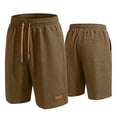 thumbnail image 7 of TEAJOPSUU Shorts Of Men Plus Size Elastic Drawstring Waist Ice Silk Lightweight Feel Quick Dry Breathable Performance Loose Daily Style Coffee, 7 of 7