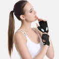 thumbnail image 2 of Soidarity 2 uds guantes de gimnasio para Fitness culturismo ajustable entrenamiento transpirable medio dedo guante al aire libre absorbente sudor Ciclismo Negro L, 2 of 6