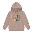 thumbnail image 4 of RMGVDSD Hoodies for Girls Back To School Hooded Sweatshirts Letter Print First Day Of School Hoodie Pullover Tops Loose Fit Trendy Clothes Comfy Sweatshirt 3-4 Years, 4 of 5