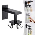 thumbnail image 2 of CAROOTU Wall Mounted Kitchen Sliding Rail Rotatable Hooks Space Aluminum Organizational Rack with 6 Hooks, 2 of 6