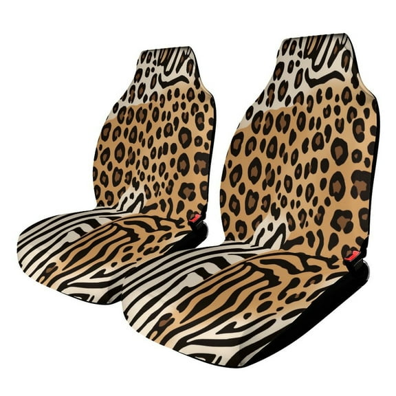 Car Seat Covers Animal Print Collage Universal Size Fit For Most Car Suv Truck Van Car Accessories Interior Seat Covers For Car Full Set