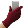thumbnail image 3 of Winter Outdoor Women Warm Touch Screen Gloves Solid Color Full Finger Mittens, 3 of 9