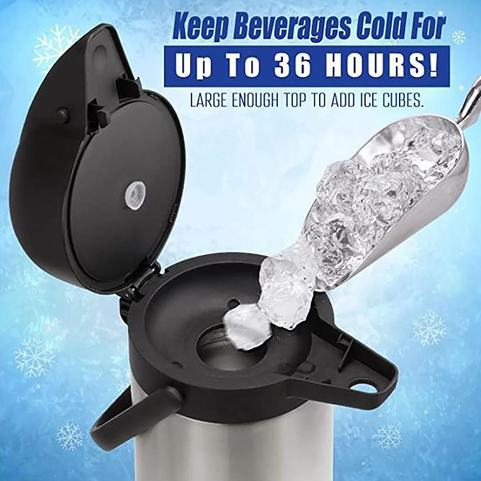 1 Kettle Clearance! Large Beverage Jars Insulated Air Cans Liquid Beverages Flasks Household Large Capacity Insulated Kettles. Type Flask and Opener