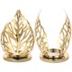 thumbnail image 2 of 2 candelabros de metal retro para mesa de comedor, de hierro, 2 of 5