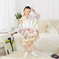 thumbnail image 7 of Unicorn Sleep Moon Oversized Wearable Blanket Hoodie Sweatshirt Flannel for Unisex Girls Boys, 7 of 7