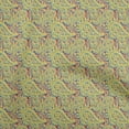 thumbnail image 1 of oneOone Silk Tabby Yellow Fabric Floral Craft Projects Decor Fabric Printed By The Yard 42 Inch Wide, 1 of 5