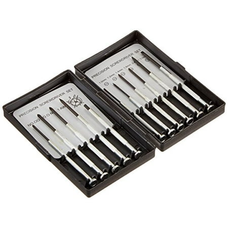 

Trisonic TRISONIC11 Piece Precision Screwdriver Kit Phillips/Cross & Flat/Slot/Slotted Head Set Small 11 Piece