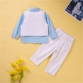 thumbnail image 4 of TAIAOJING Toddler Baby Girl Boy Clothes Clothes 3Pc Gentleman Suit Bowtie Long Sleeve Shirt + Vest + Pants Set Outfits 4-5 Years, 4 of 7