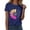 Dark blue, variant on Women's Workout Tee - Athletic Plus Size Top - Short Sleeve Cotton - Trendy 2025 Design | Baberdicy | Womens Fashion Workout T Shirts Athletic Plus Size Tops Summer Trendy (Khaki | M)
