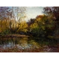 thumbnail image 3 of Weber, Mary Jean 18x15 Black Modern Framed Museum Art Print Titled - Bend in the River at Morrow, 3 of 5