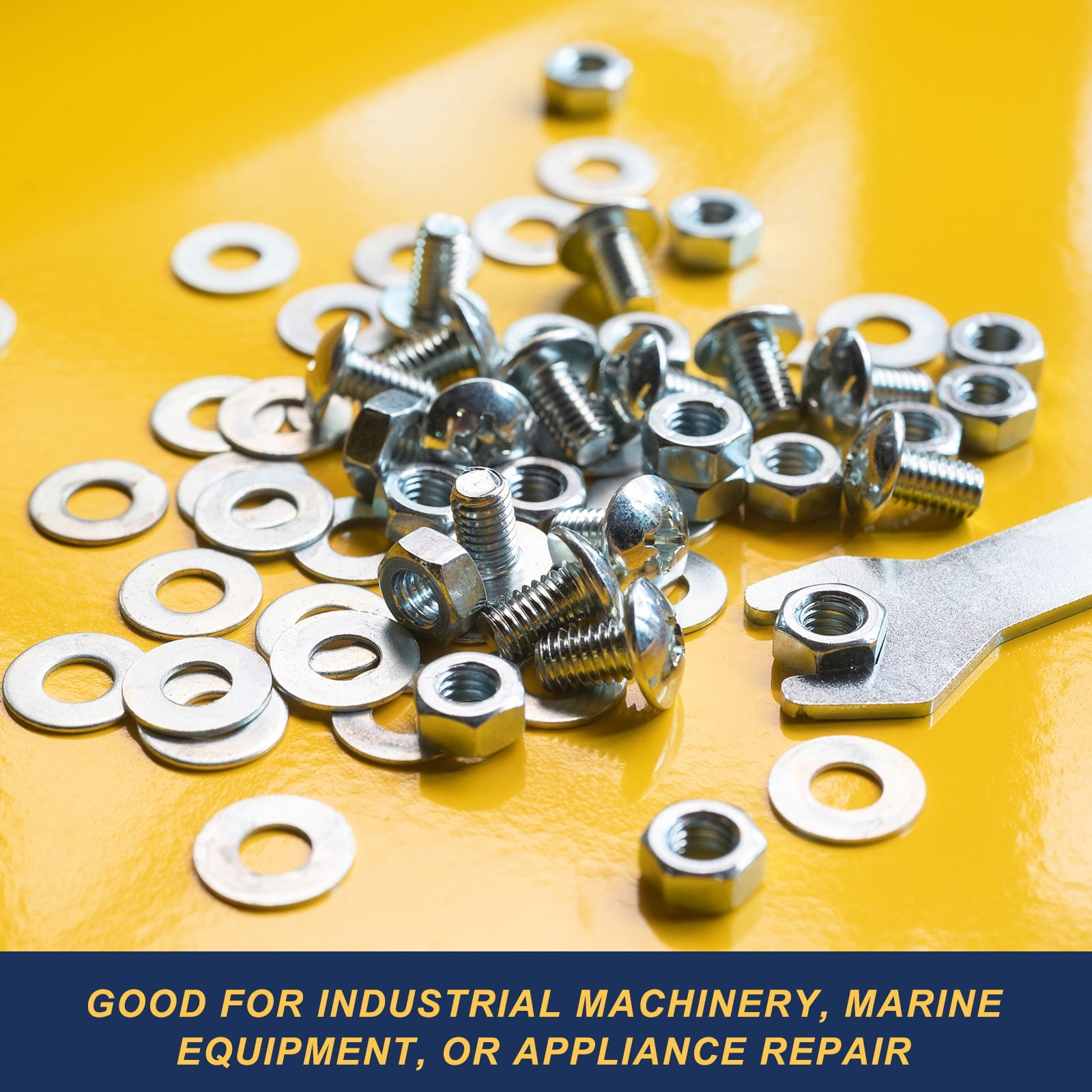 Uxcell M10 x 40mm Metal Screw Washers Set, 36Pcs 304 Stainless Steel Flat Washers
