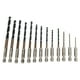 thumbnail image 3 of 13 brocas helicoidales de 1/4 pulg., vástago hexagonal de 1,5 a 6,5 mm, cambio rápido para madera, plástico y metal., 3 of 14