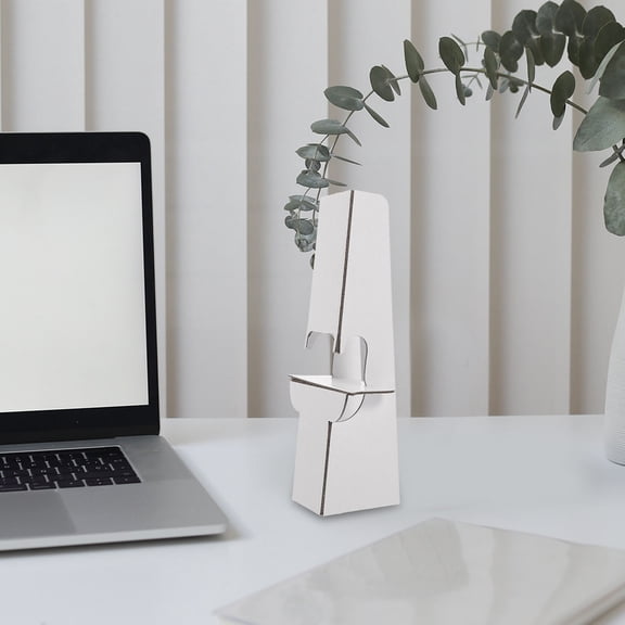 ibasenice 12Pcs White Cardboard Easel Stands for Home Use Showing Posters Pictures and Signage