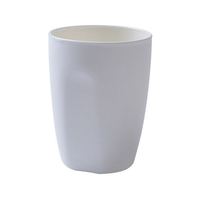 Advancent Taza de enjuague de 400ml, vasos circulares para baño, taza para cepillo de dientes, botella de almacenamiento de moda, decoración de de Juegos de accesorios de baño Blanco Advancent JJ21255-02