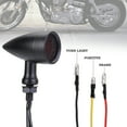 thumbnail image 4 of 2pcs Black Motorcycle Bullet LED Turn Signal Light Amber Brake Blinker For Harley, 4 of 7