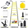 thumbnail image 2 of Set de equipo de entrenamiento CHIWALLO Agility Ladder de 20 pies, 2 of 7