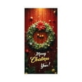 thumbnail image 2 of Kumdkd Festive Christmas Door Curtain - 35.43 x 70.87 inch Santa Pattern Door Cover for Party & Holiday Decor (Multicolor, Polyester), 2 of 6