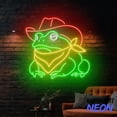 thumbnail image 4 of Handmadetneonsign Cowboy Frog Neon Sign, Western Toad Led Sign, Western Frog Tod Wall Art, Animal Home Wall Decor 81352, 4 of 5