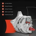 thumbnail image 6 of A-Premium Alternator Compatible with Ford F150 97-02, F250 97-99, Expedition 97-01, E-150 E-250 E-350 Econoline Club Wagon & Lincoln Navigator, 130A 12V Clockwise, Replace# F75U10300CA F75U10300CB, 6 of 9