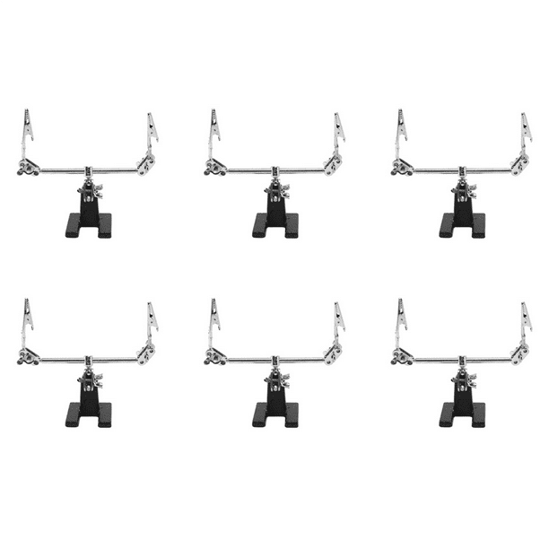 6X Tercera Mano Soldador de Hierro Soporte Abrazadera Ayuda Manos Clip Herramienta Pcb Holder Circuitos Eléctricos Hobby