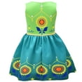 thumbnail image 3 of Girl Princess Dress Anna Cartoon Sleeveless Christmas Party Costume 2-8T, 3 of 5