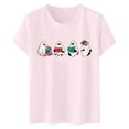 thumbnail image 3 of LUOGENLI T-shirts pour Femme pour Femmes T-Shirt à Manches Courtes à Imprimé Floral à la Mode pour Célébration de Jour / Haut à Col Rond T-shirts pour Femmes T-Shirt Graphique Fête de la Saint-Patrick m, 3 of 3