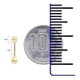 thumbnail image 3 of JOYARIS Arete Broquel Dormilona Bola Bebe Agujerar #000 2mm Oro 10k A-0000136, 3 of 3