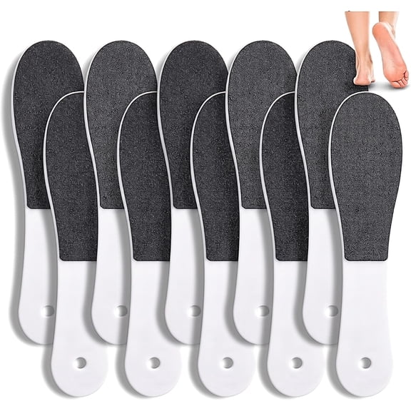 GadgetNestUSA 10‑Pack Professional Pedicure Foot Files – Double‑Sided Callus Removers & Dead Skin Scrubbers for Smooth Feet, Home & Spa Use