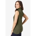 thumbnail image 3 of Jessica London Women's Plus Size Fine Gauge Mockneck Sweater, 3 of 5