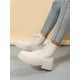 thumbnail image 3 of Unisex Boots Women's Black Combat Low Heel Boots With Front Laces, 3 of 4