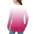 thumbnail image 6 of YUNAFFT Girls Long Sleeve T-Shirts Soft Cotton-like Side Slit Hem Casual Top for 2-12Y, 6 of 7