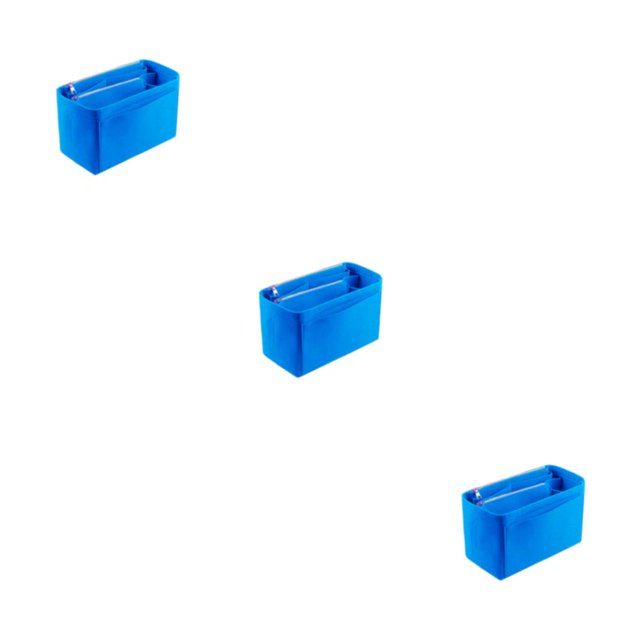 Seitruly Bolsas de fieltro para una amplia aplicación, práctico y práctico, organizador de maquillaje resistente y duradero, azul S Type1 NO1