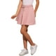 thumbnail image 4 of Falda de mezclilla mini A-line de cintura alta para mujer INSPIRE CHIC M Rosa, 4 of 6