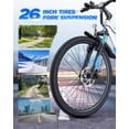 thumbnail image 5 of QNUT Full Aluminum Electric Bike for Adults & Teens, Peak 750W, Upgraded Adjustable Handlebars, 21-Speed Commuter E-Bike with Dual Disc Brakes, 40-Mile Range, for mountain & Commuter (Dawn Glide), 5 of 9