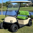thumbnail image 4 of Pzuqiu Green Golf Ball & Club Print Golf Cart Seat Cover Set - Breathable Stretchable Protector - Fits Most 2-Seater Carts, Perfect Golf Gift, 4 of 9