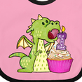 thumbnail image 4 of Inktastic Dragon Cupcake 1st Birthday Boys or Girls Baby Bib, 4 of 4