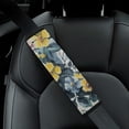 thumbnail image 5 of WYYP Flowers Leaves Foliage Comfortable Car Seat Strap Pads Seat Belt Cover Pad Ideal for Car Interior Accessories 2Pcs, 5 of 6
