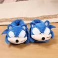 thumbnail image 3 of Zapatillas de peluche de Sonic The Hedgehog para cosplay, bonitas zapatillas de algodón antideslizantes con dibujos animados para niños, cálidas y de invierno, para el hogar, para parejas, Kawaii, 3 of 5