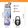 thumbnail image 3 of Sports Water Bottle 1000ML Tritan Food Grade Clear Water Bottle Fitness Outdoor Sports Bike Magic Snowman, 3 of 7