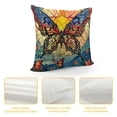 thumbnail image 4 of YINGXI Colourful Throw Pillow Covers Decorative Pillow Cases Square Pillowcases Flowers Throw Cushion Case for Couch Sofa Bed Living Room 12x12in, 4 of 5