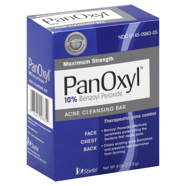 Stiefel Laboratories PanOxyl Acne Cleansing Bar, 4 oz ...