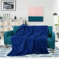 thumbnail image 6 of Catalonia Throw Blankets for Beds, Couches, Super Soft Fuzzy Plush Fleece Blankets for Adults and Kids, Machine Washable, 50"" X 60"", Navy, 6 of 7