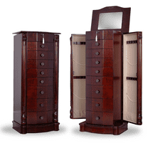 Hives and Honey Florence Free Standing Jewelry Armoire - Cherry