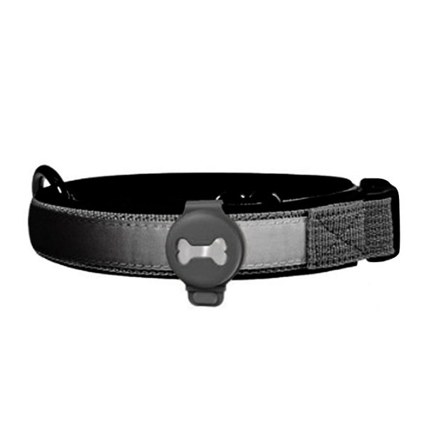 Pet Dog Collar Tracker Cover Anti-Lost para Airtag Funda protectora (Negro) Likrtyny Oficina Multiescena Multifunción