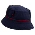 thumbnail image 3 of Halloween Pumpkin Face Embroidered Big Size Roll Up Bucket Hat - Navy Wine 2XL-3XL, 3 of 5