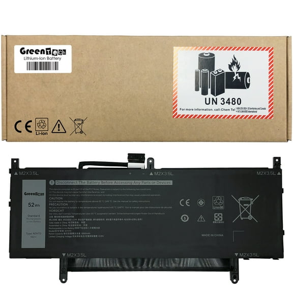 GREENTECH N7HT0 BATTERY FOR DELL LATITUDE 9510 9510 2-IN-1 52WHR 8NFC7 HYMNG