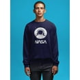 thumbnail image 2 of NASA Nasa Astronaut Over Moon Sweatshirt Men -NASA Designs, Male 4X-Large, 2 of 4