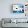 thumbnail image 2 of Trademark Fine Art 'Dolphins' Canvas Art by Geno Peoples, 2 of 4