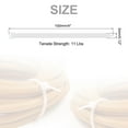 thumbnail image 2 of 2000pcs 4" 11 Lbs Cable Zip Ties Self-Locking Small Nylon Cable Tie Wraps 1/8" for Cord Management, White, 2 of 6